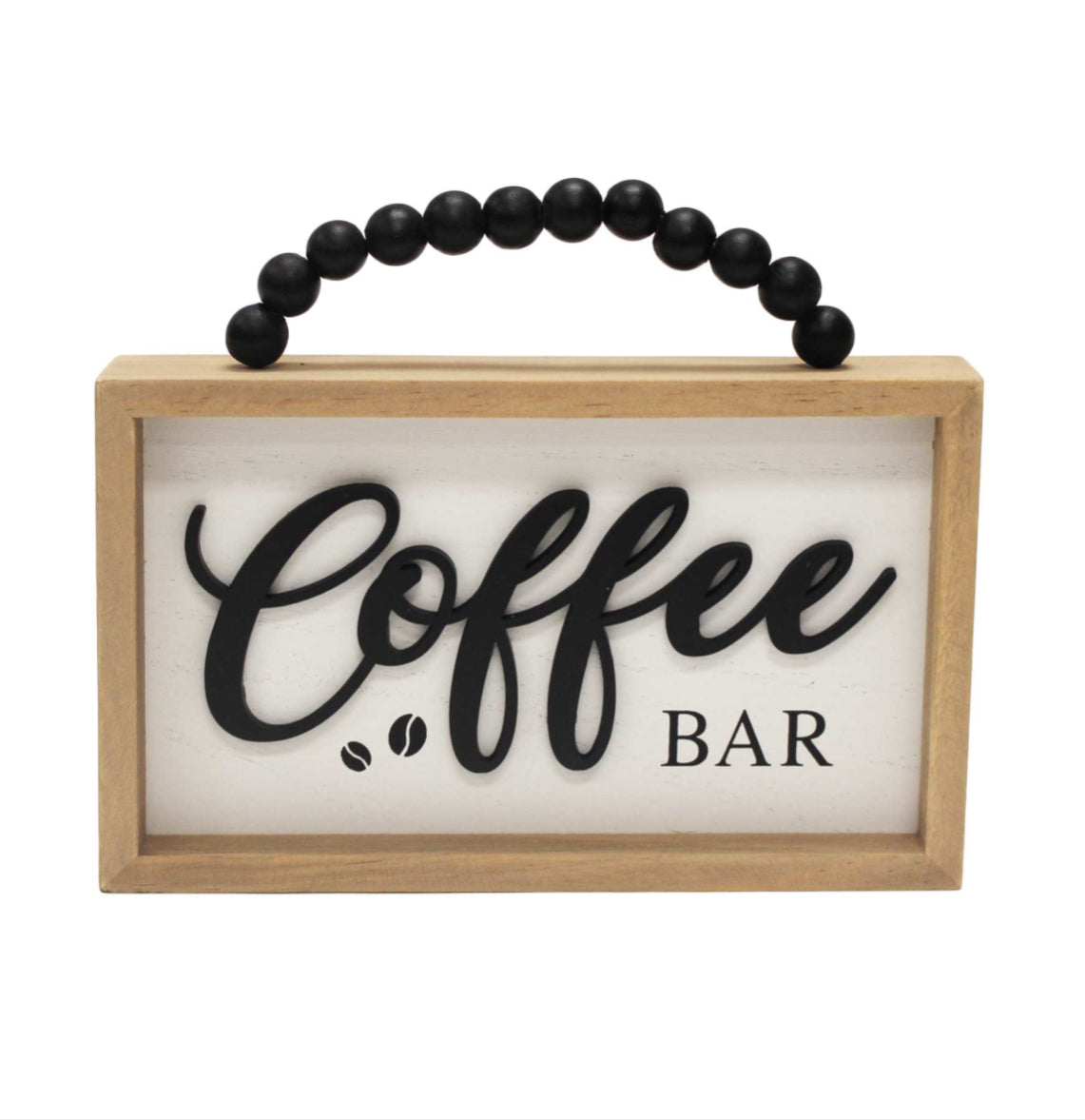 Beaded Coffee Bar Sign