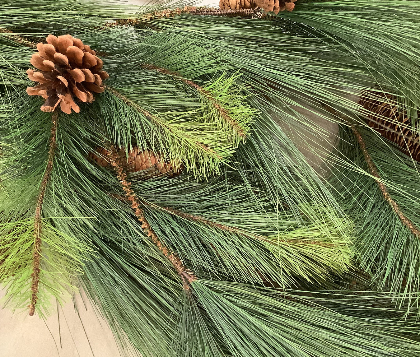 Mixed Pine Multi Strand Garland w/Pine Cones 72”