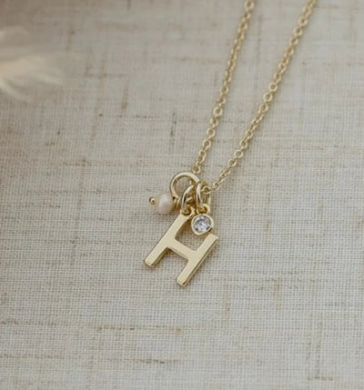 Gold Initial Necklace