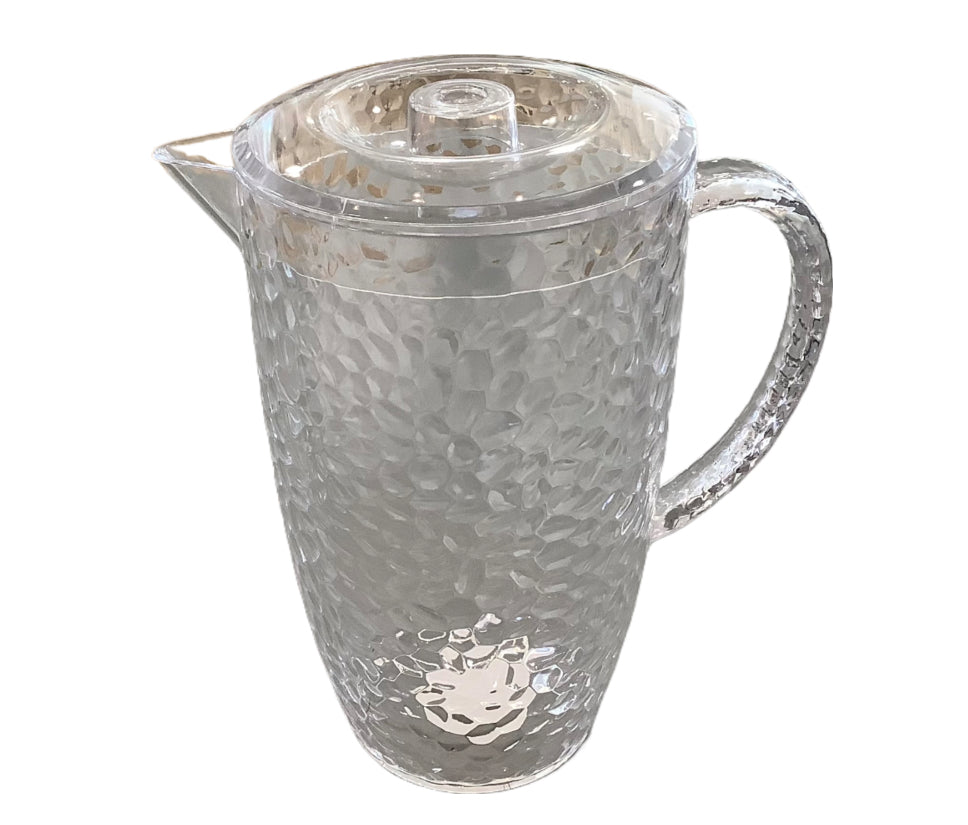 Clear Hammered Acrylic 2L Pitcher