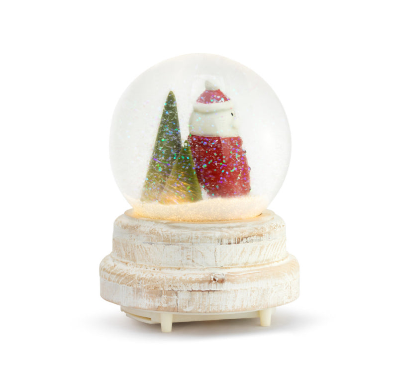 LED Musical Santa Snow Globe