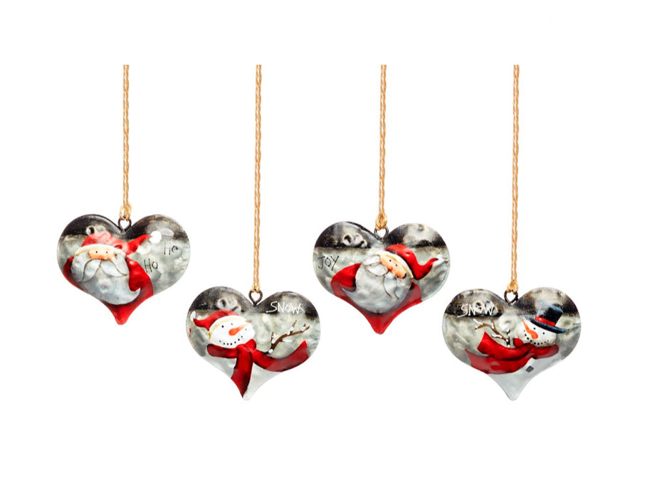 Metal Heart Ornament with Sayings