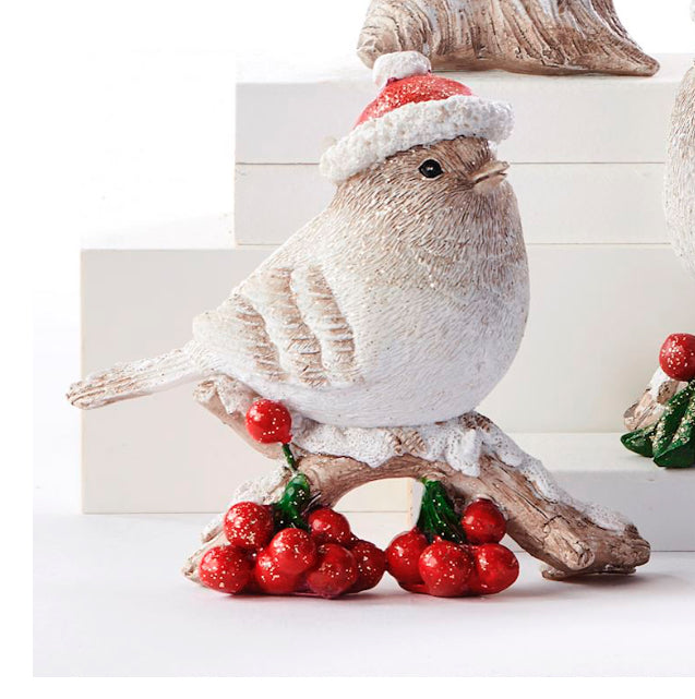 Christmas Bird Figurine