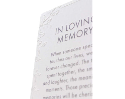 In Loving Memory Precious Quotes Plaque