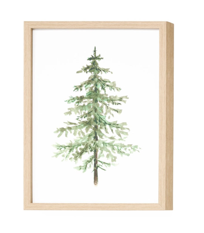 Framed Wooden Tree Print