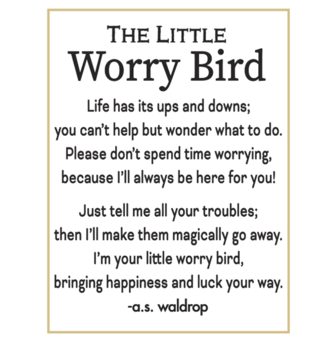 Little Worry Bird Charm