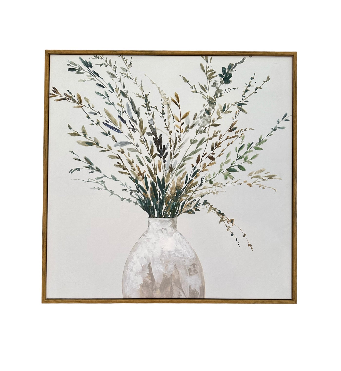 Greenery Bouquet Wood Framed Art