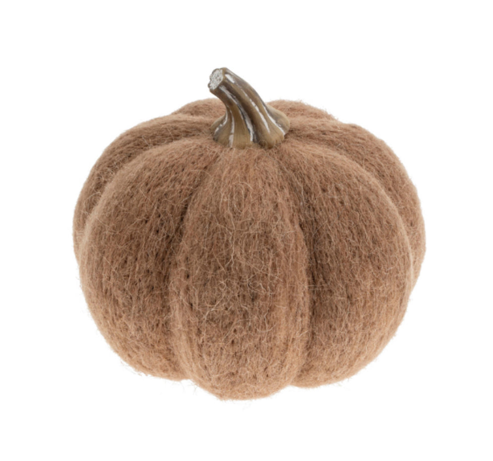 Terracotta Felt Pumpkin-Large