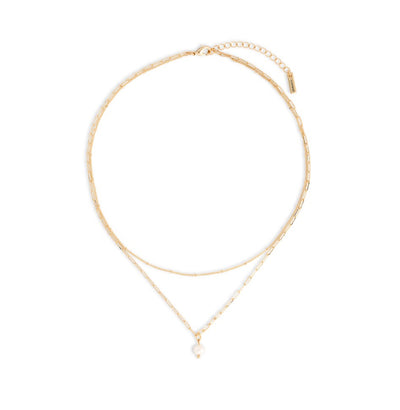 Gold Pearl Necklace