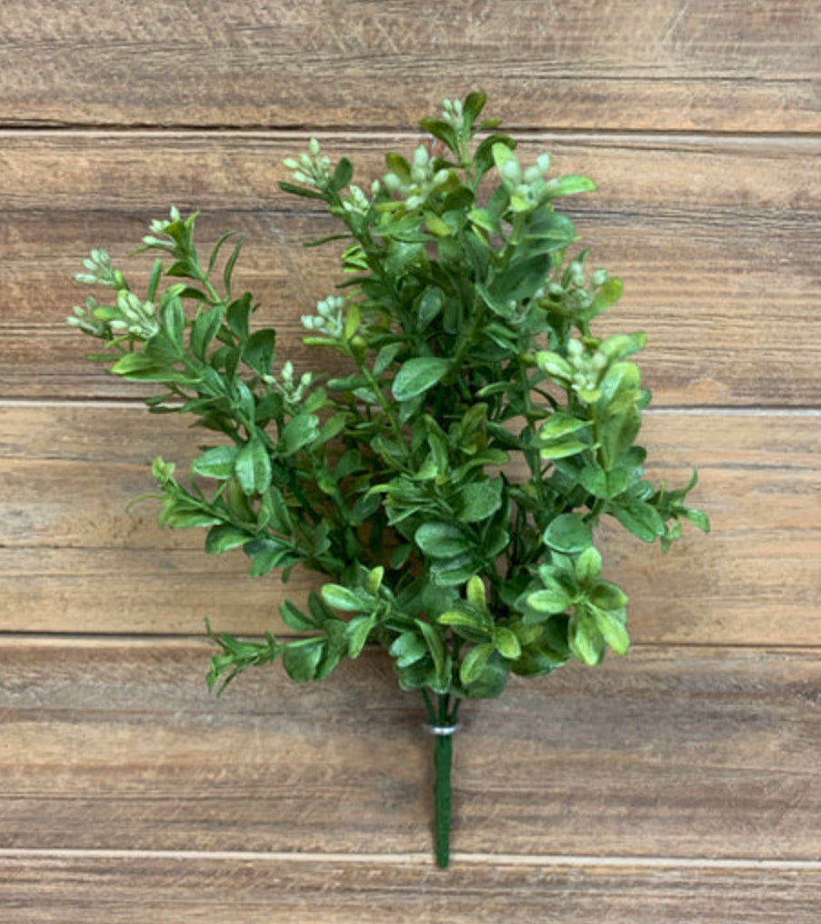 Common Boxwood Faux Greenery 12”