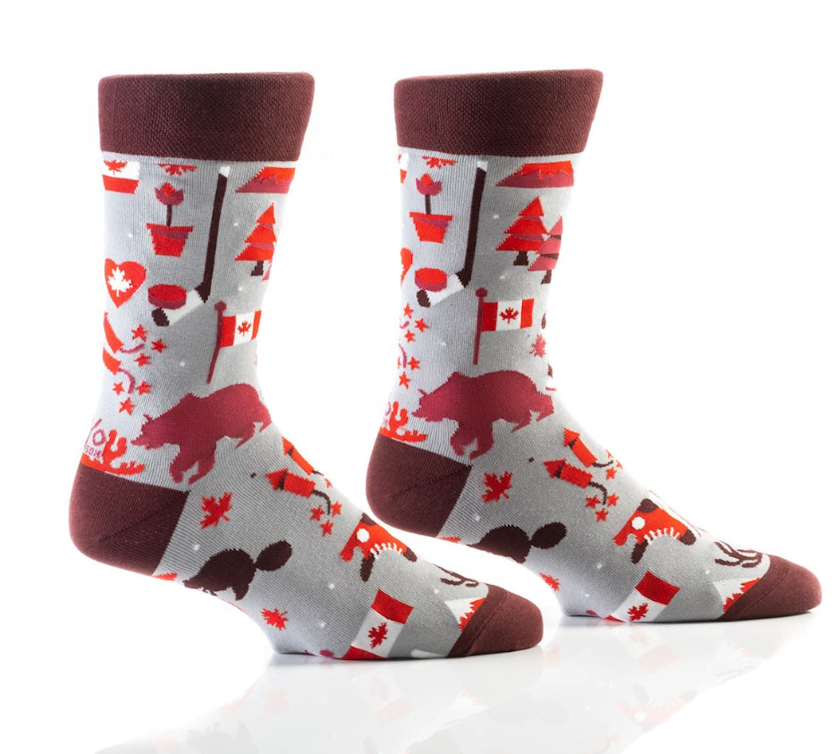 Men’s Crew Socks-Oh Canada