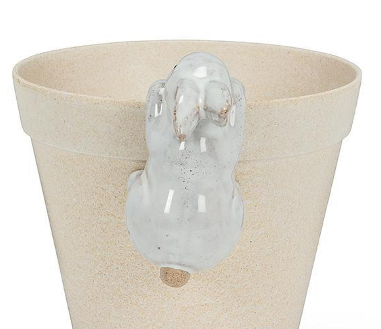 White Ceramic Hanging Bunny