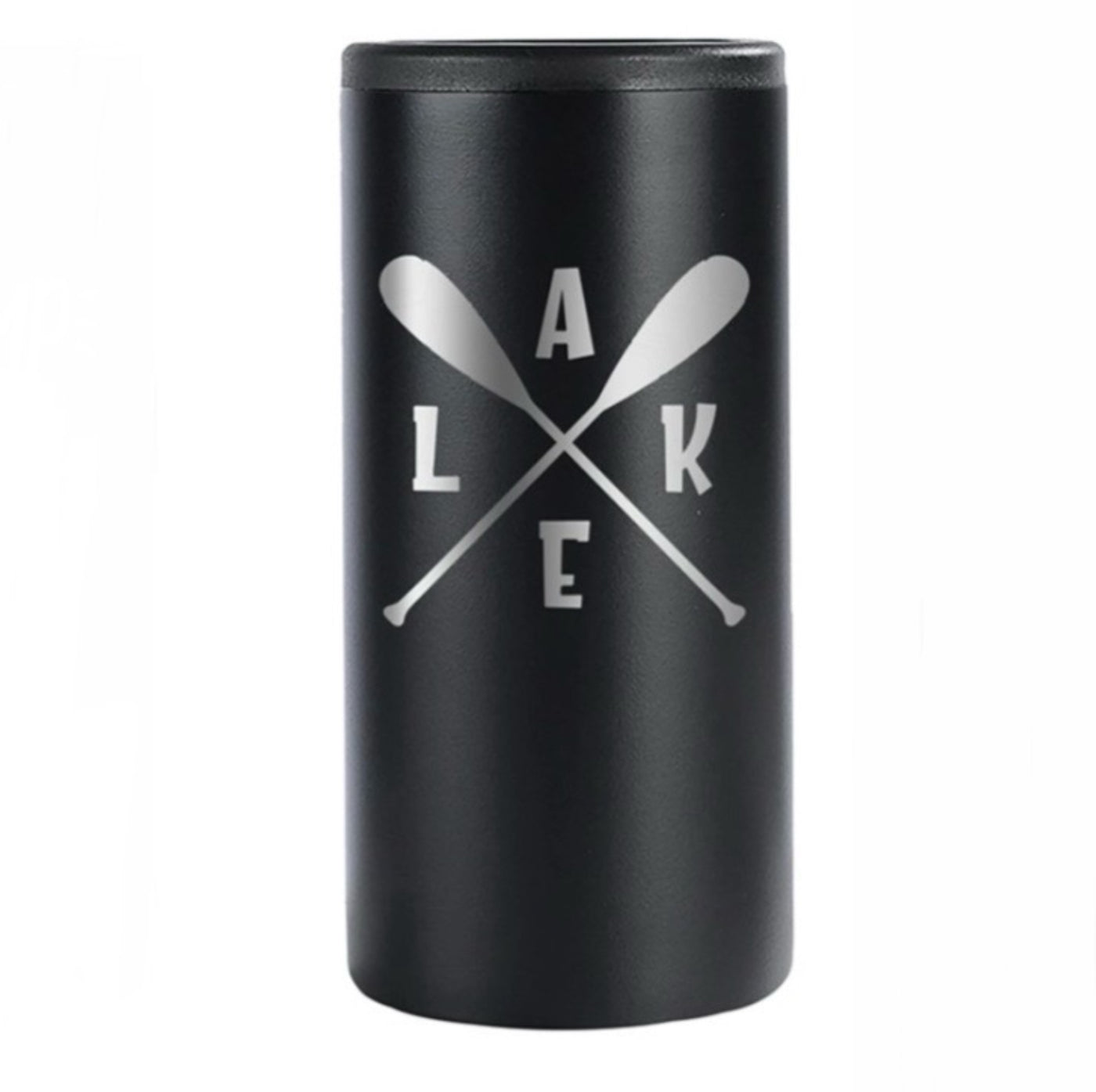 Stainless Steel Lake Slim Can Coozie