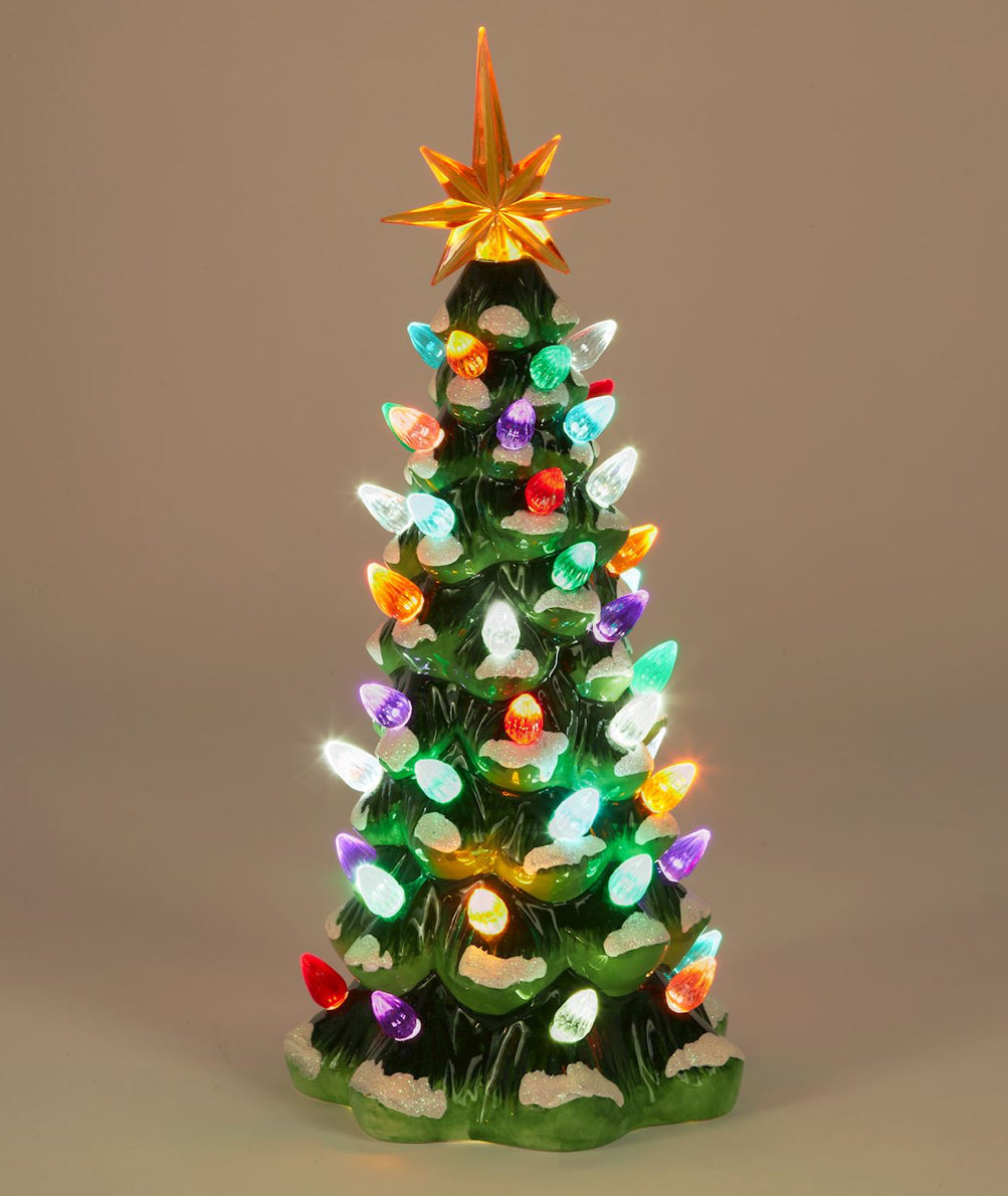 LED Ceramic Christmas Tree Decor