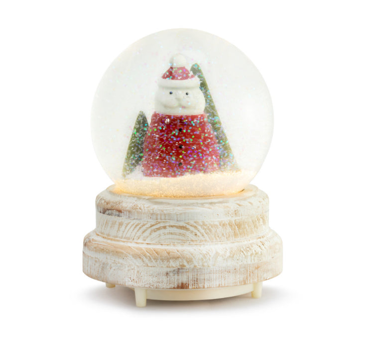 LED Musical Santa Snow Globe