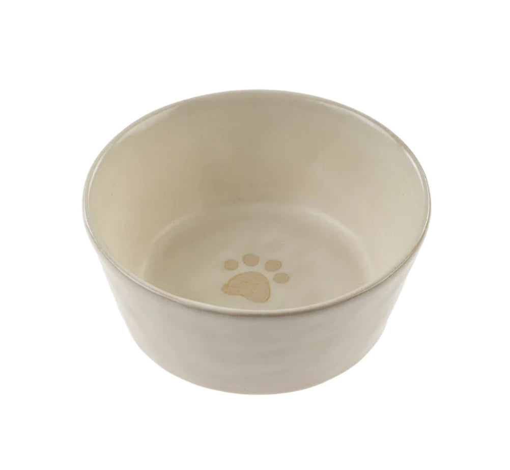 Paw Stoneware Pet Bowl