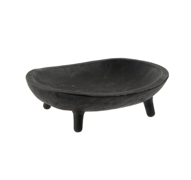 Kothi Footed Black Tray-Small