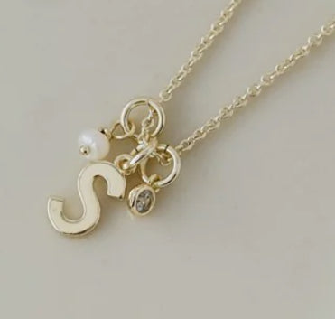 Gold Initial Necklace