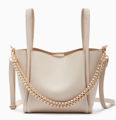 Isabela Bucket Tote + Pouch-Bone