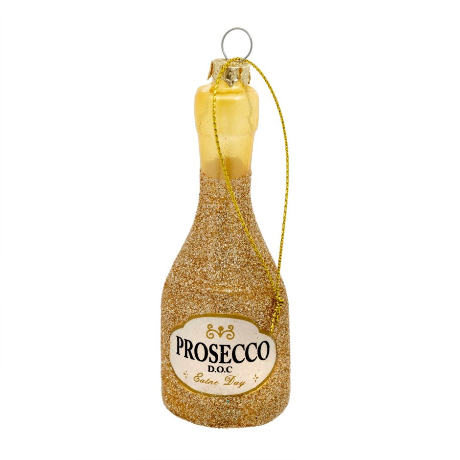 Prosecco Party Ornament-Gold