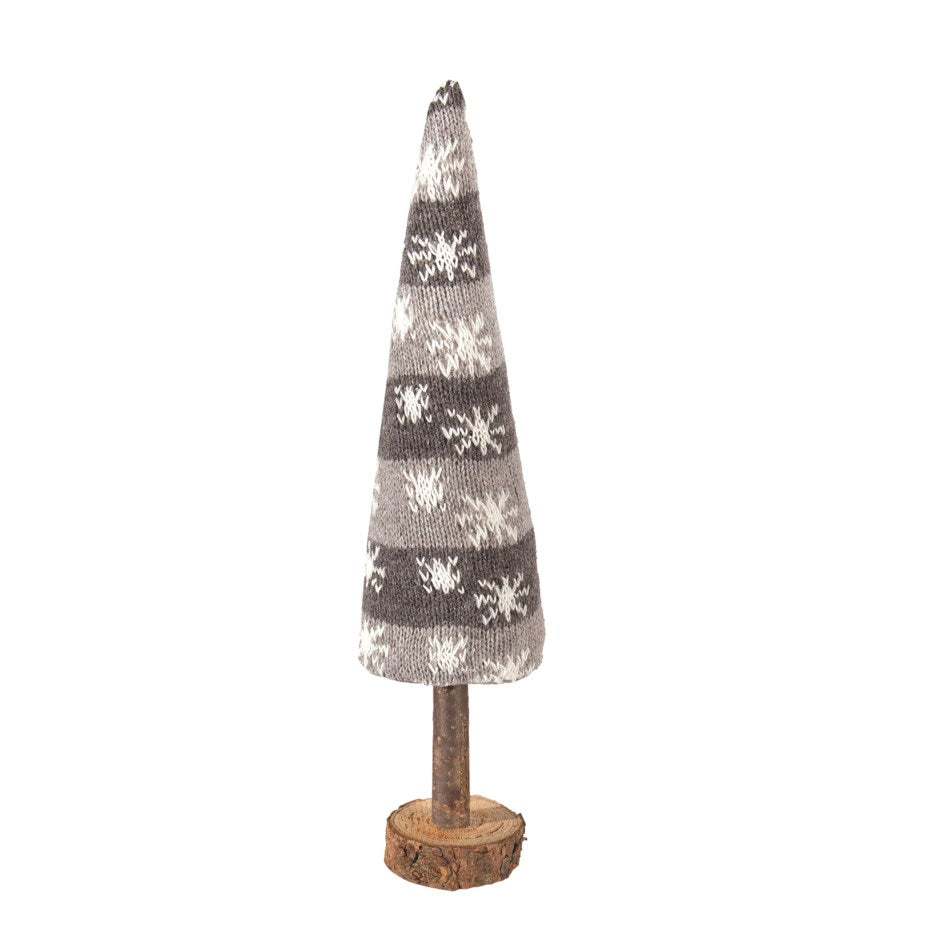 Grey Knit Christmas Tree-Large