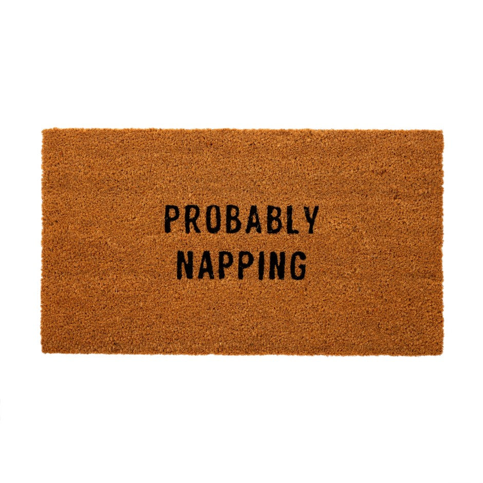 Probably Napping Coir Mat
