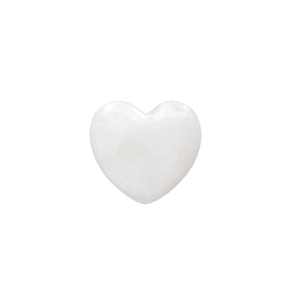 White Alabaster Stone Heart-Small