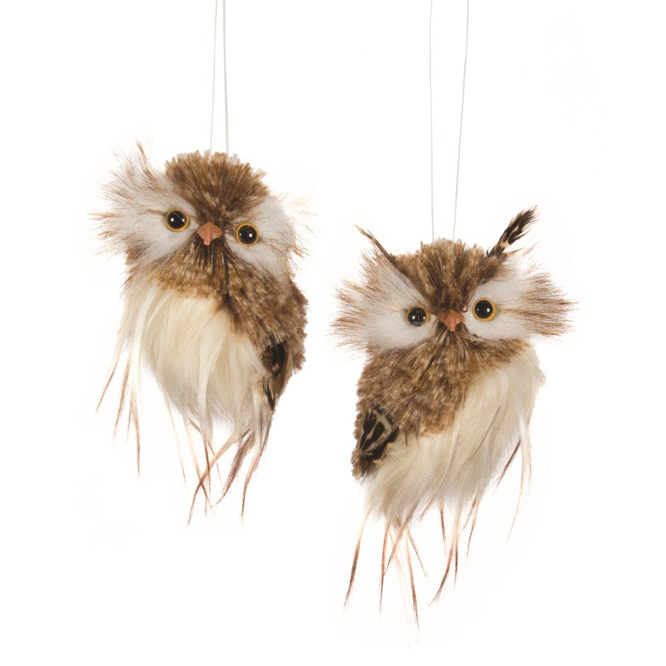 Small Brown Owl Ornament