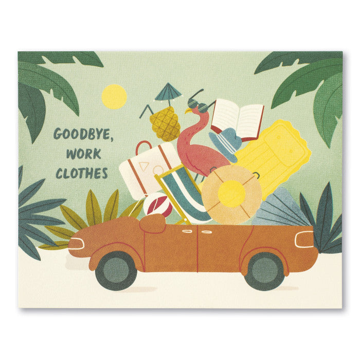 Goodbye Work Clothes Retirement Card