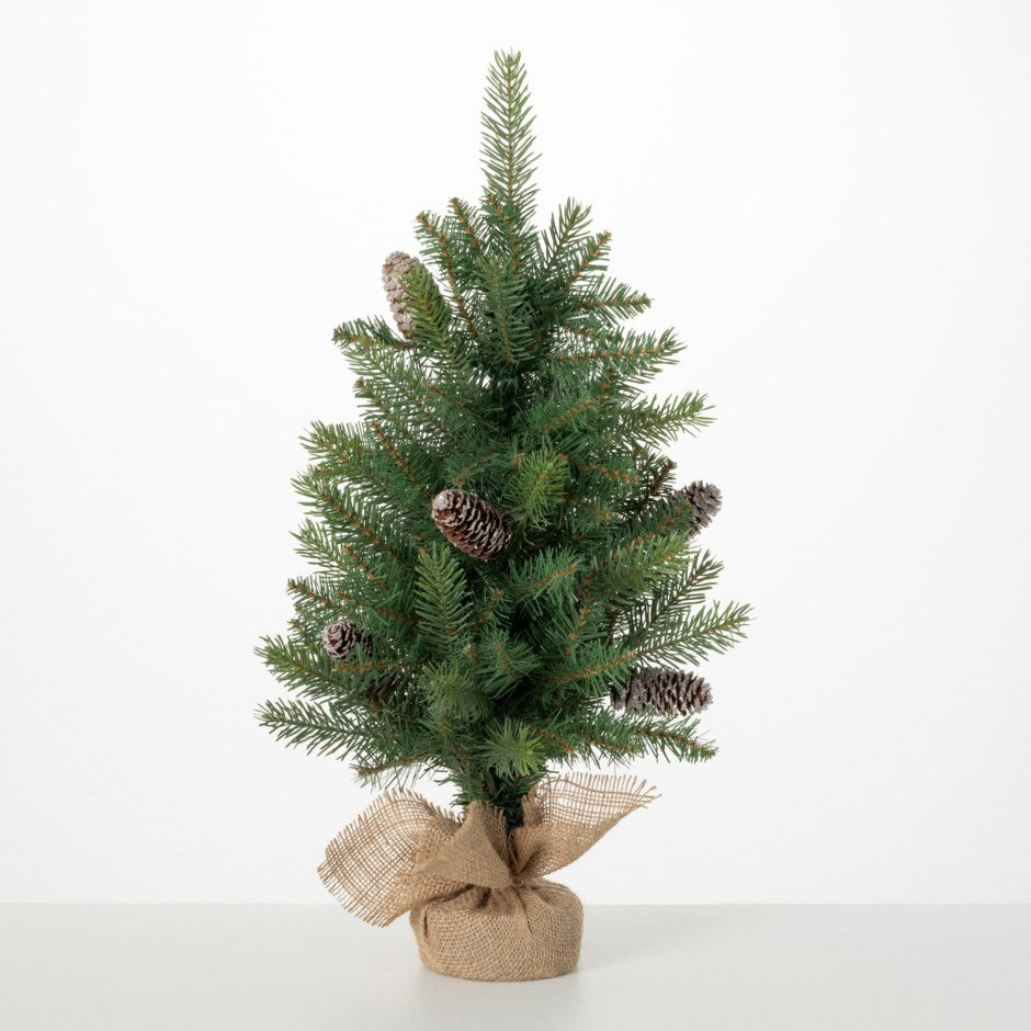 Faux Pine Tree in Burlap-2 Foot