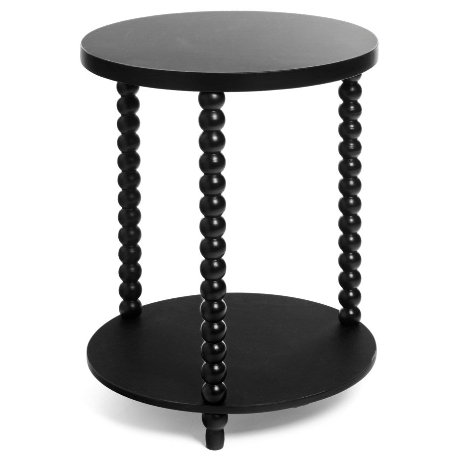 Black Spindle Leg Table