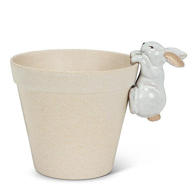 White Ceramic Hanging Bunny