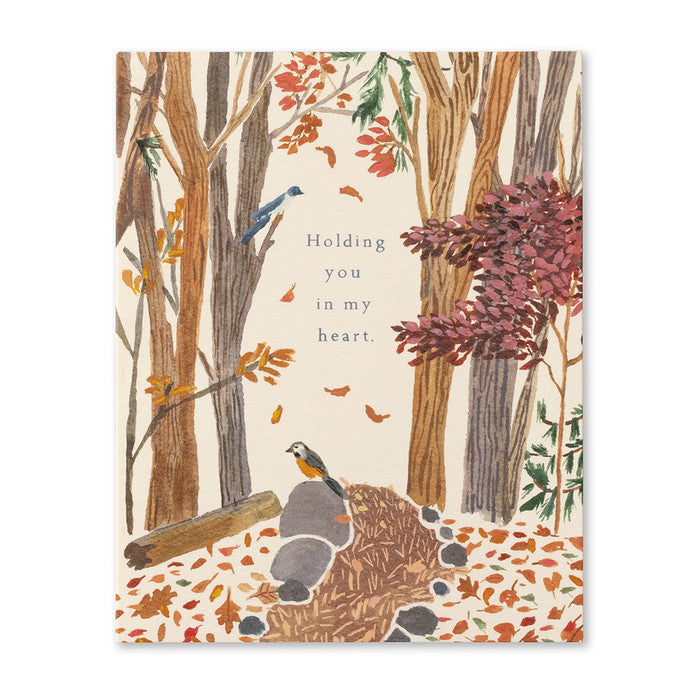 Holding You in My Heart Sympathy Card