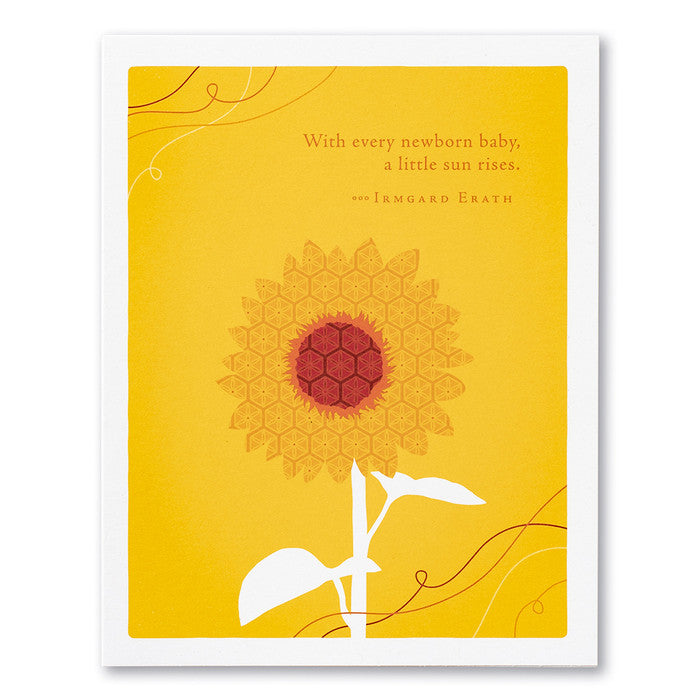 New Little Ray of Light Baby Card