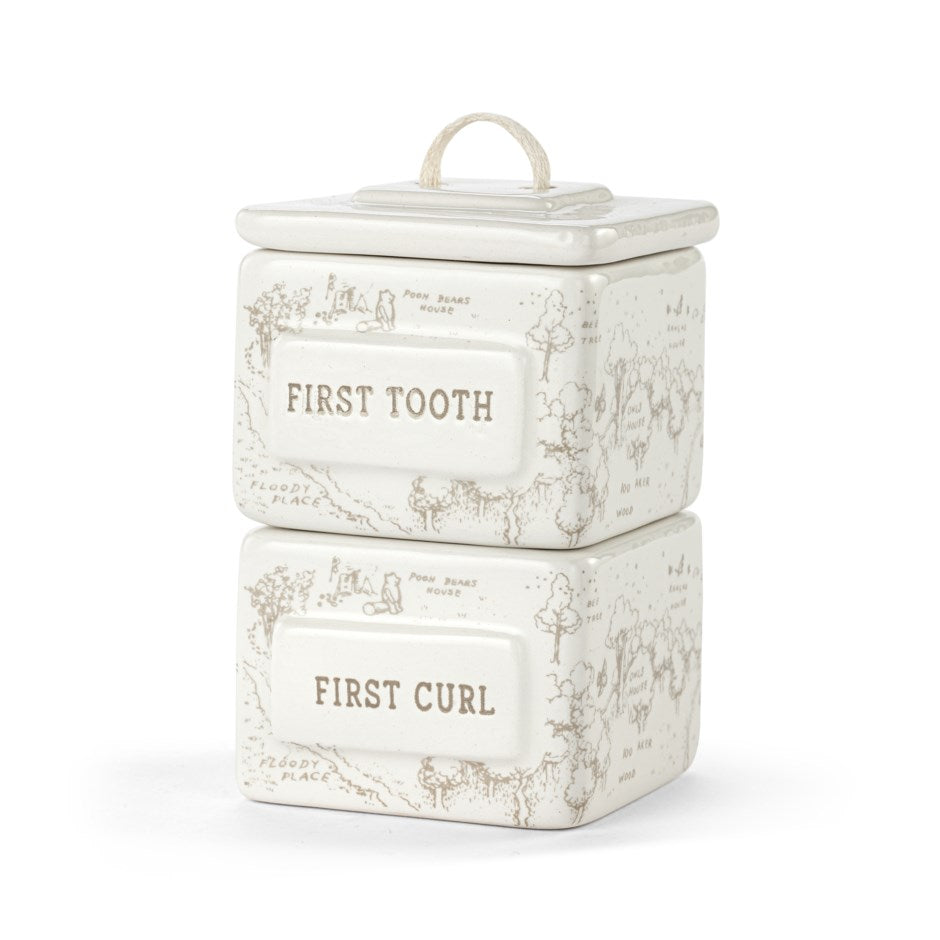 Winnie The Pooh First Tooth + Curl Keepsake Box