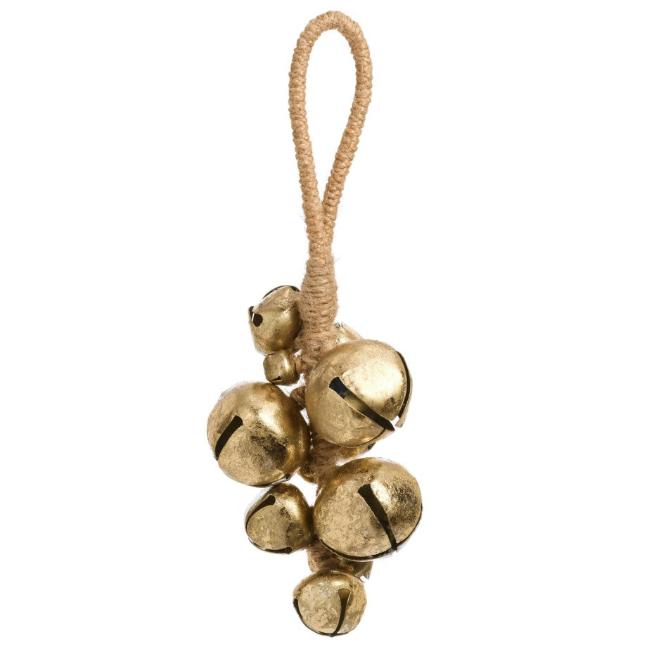 Gold Foil Jinglebell Cluster 11”