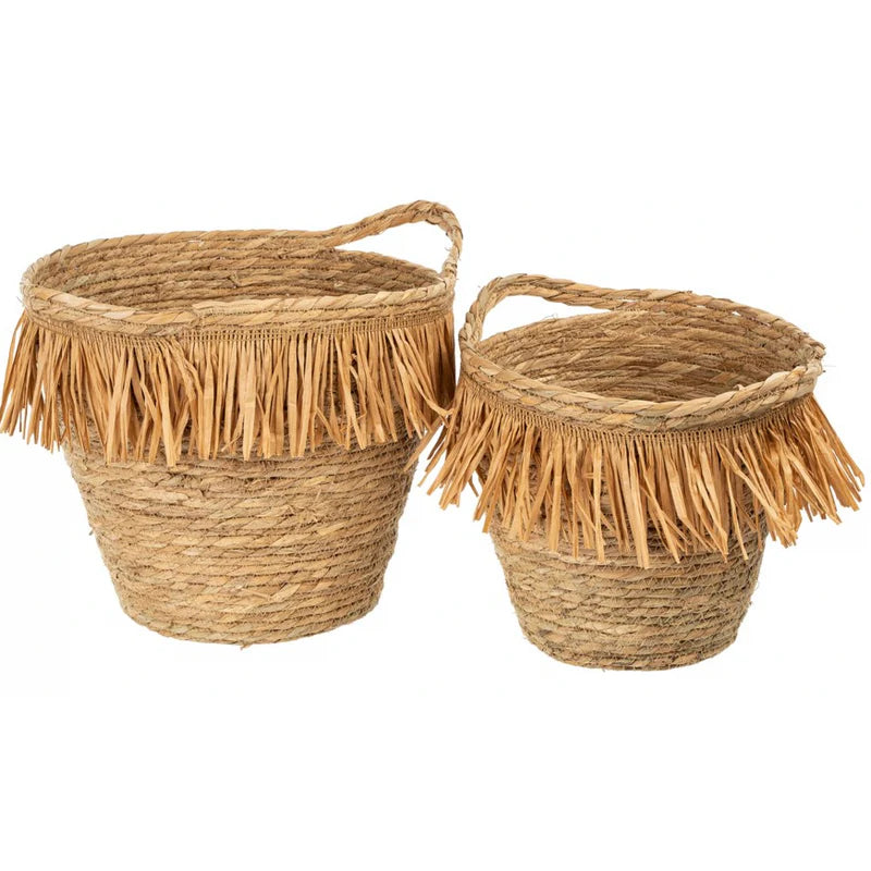 Topanga Tassel Baskets Set/2