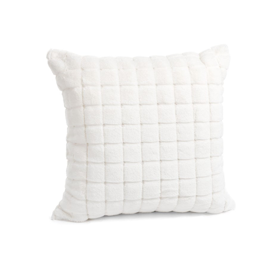 Faux Fur Cream Pillow