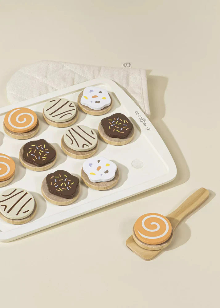 Wooden Cookie Playset + Accessories