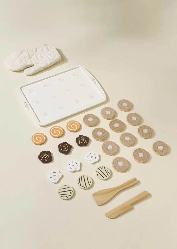 Wooden Cookie Playset + Accessories