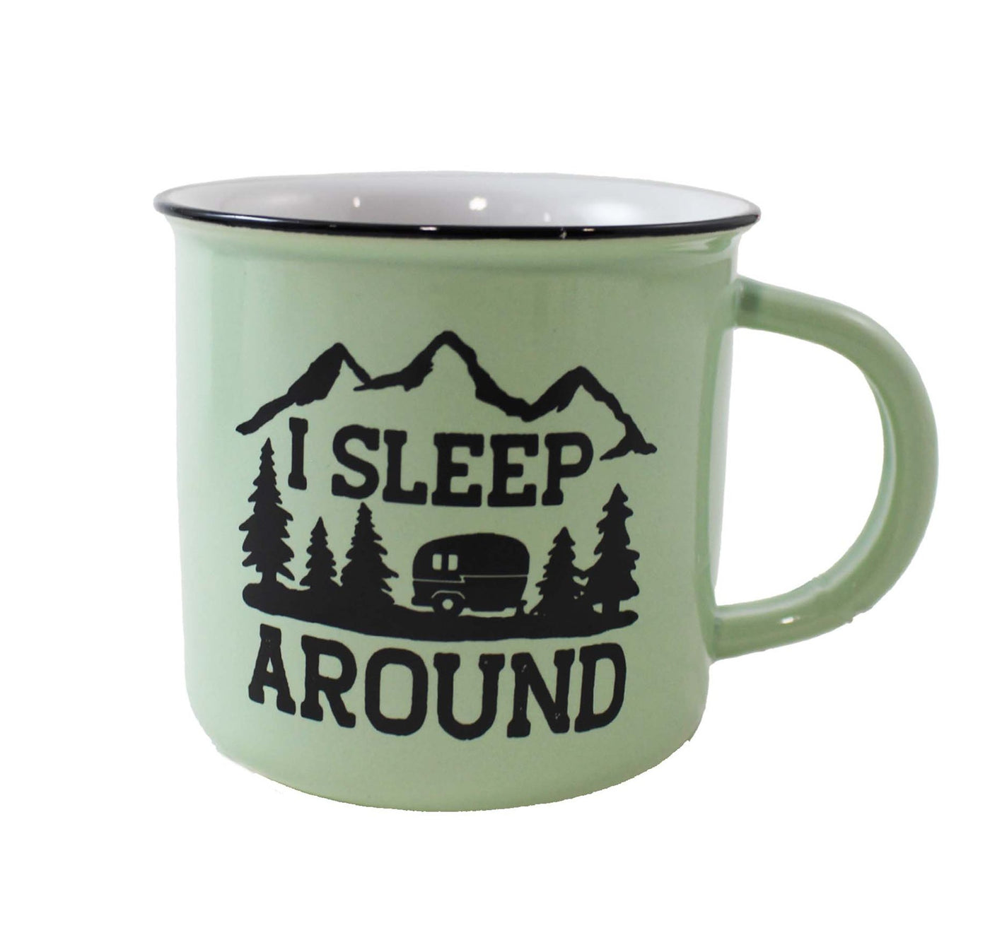 I Sleep Around Camping Mug