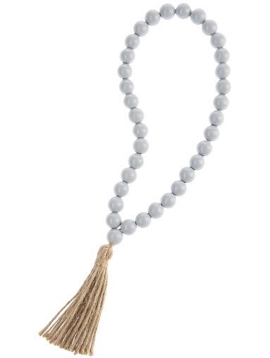 Grey Wood Loop Beads