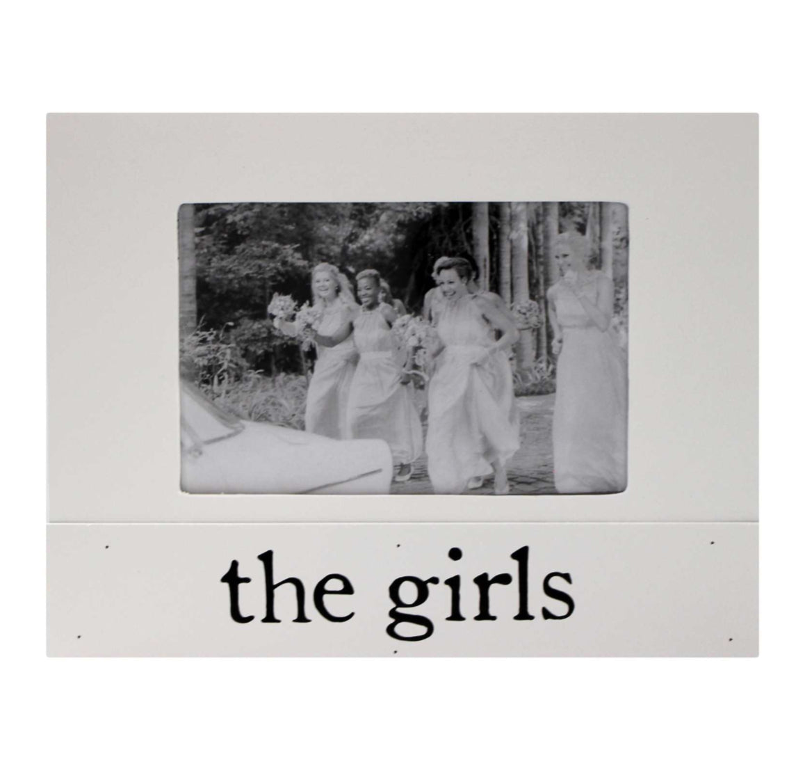 The Girls White Wood Frame