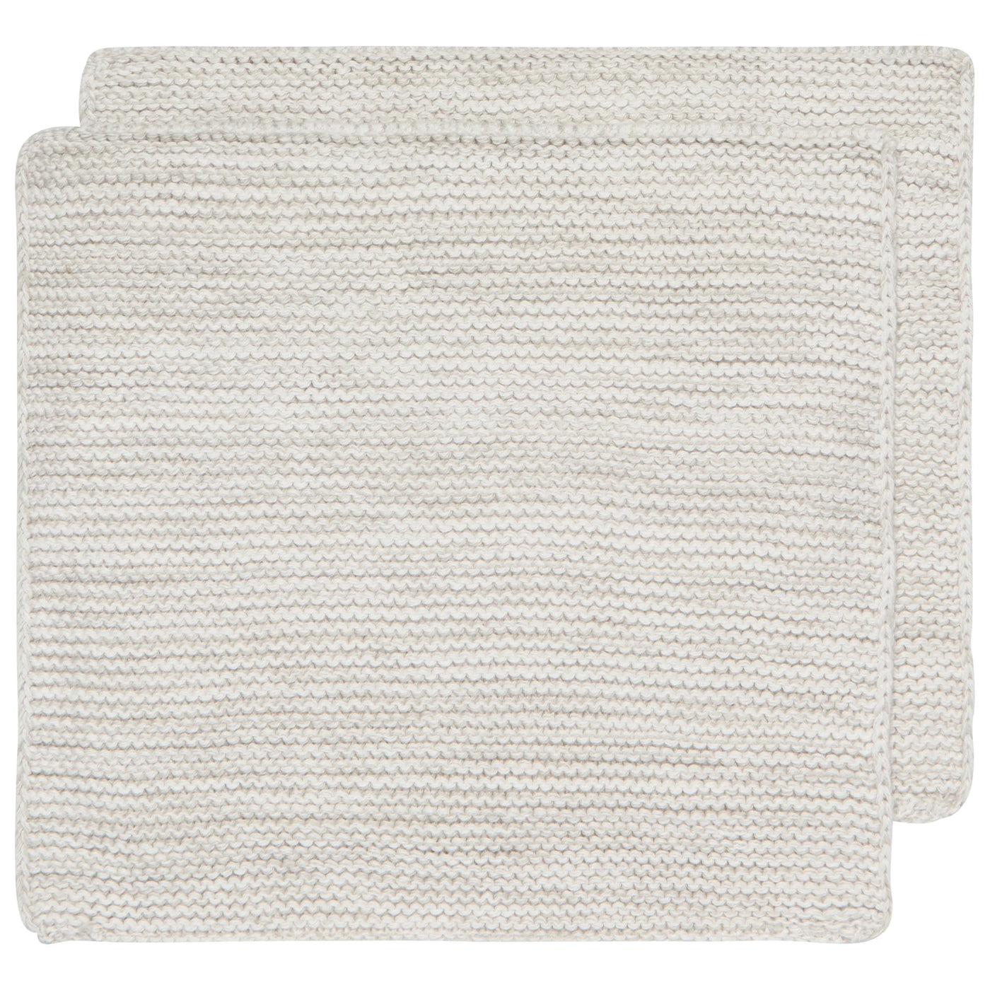 Knit Dishcloth Set/2-Dove Gray