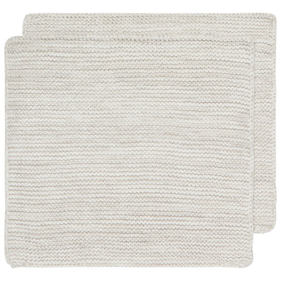 Knit Dishcloth Set/2-Dove Gray
