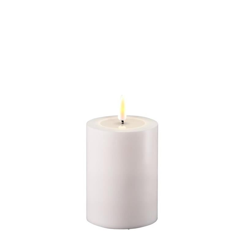 Outdoor White Deluxe LED Candle 3x4”