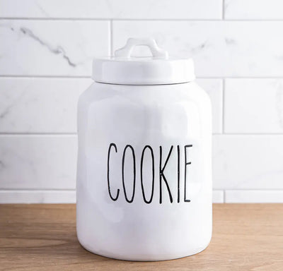 Farmhouse Modern Ceramic Cookie Jar