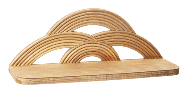 Natural Curved Wall Shelf