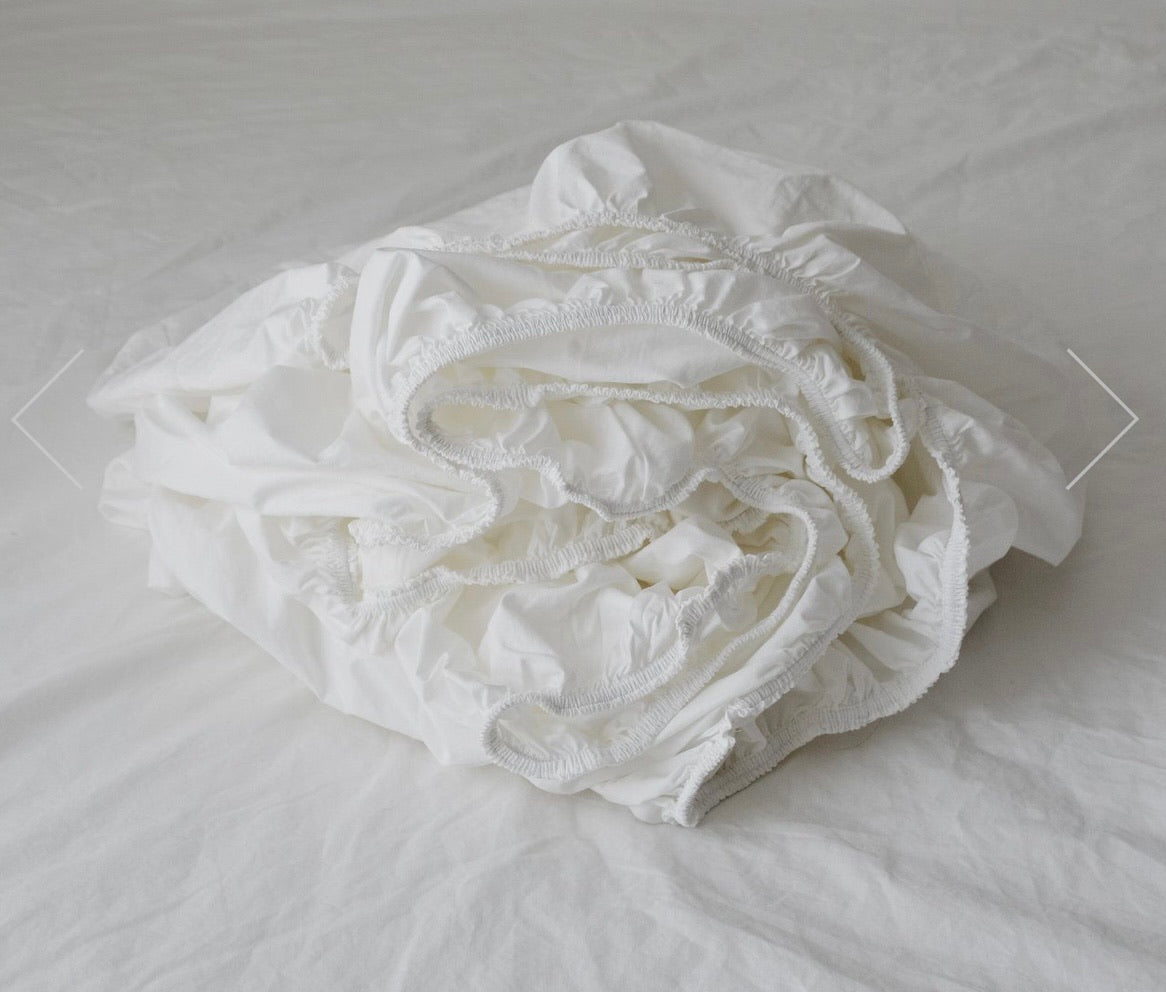 Queen Fitted Sheet-White
