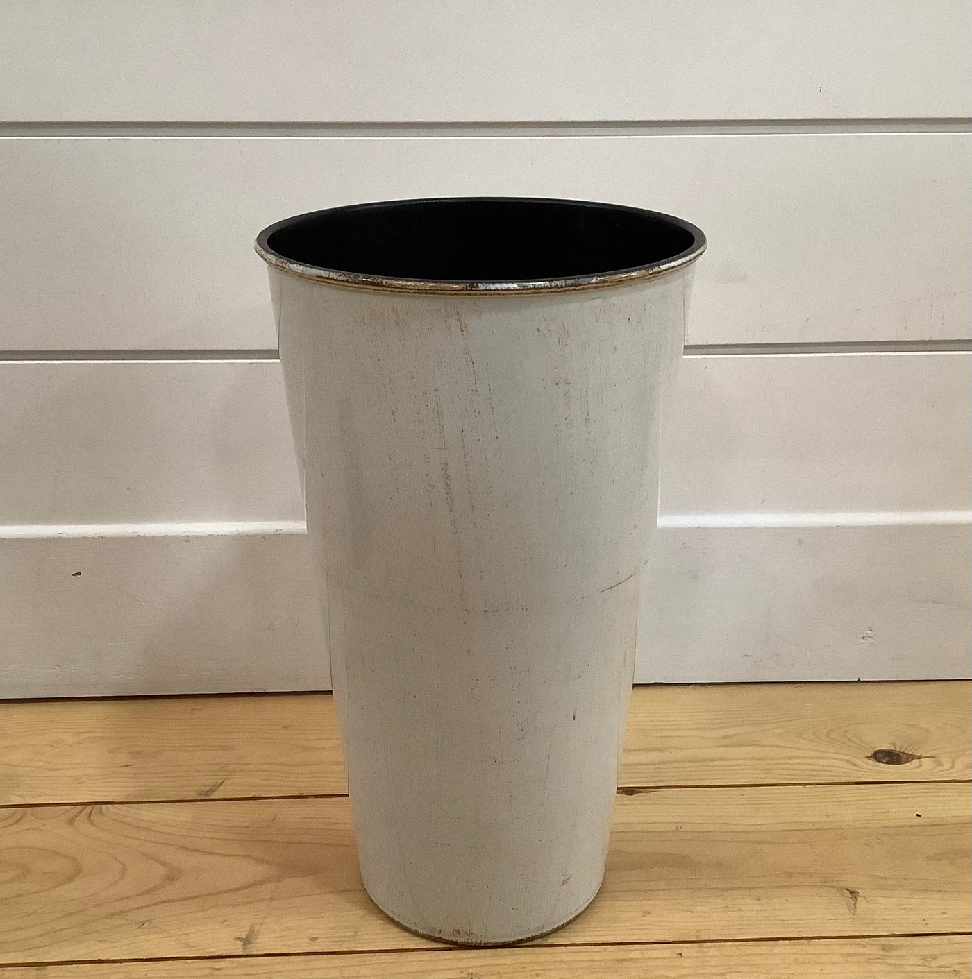Cream Plastic Vase